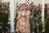 Vanessa Hudgens & Oliver Trevena Celebrate Caliwater Kids Launch with investors Nikki Reed, Brooke Burke and Roselyn Sanchez at The Grove - Source: Getty